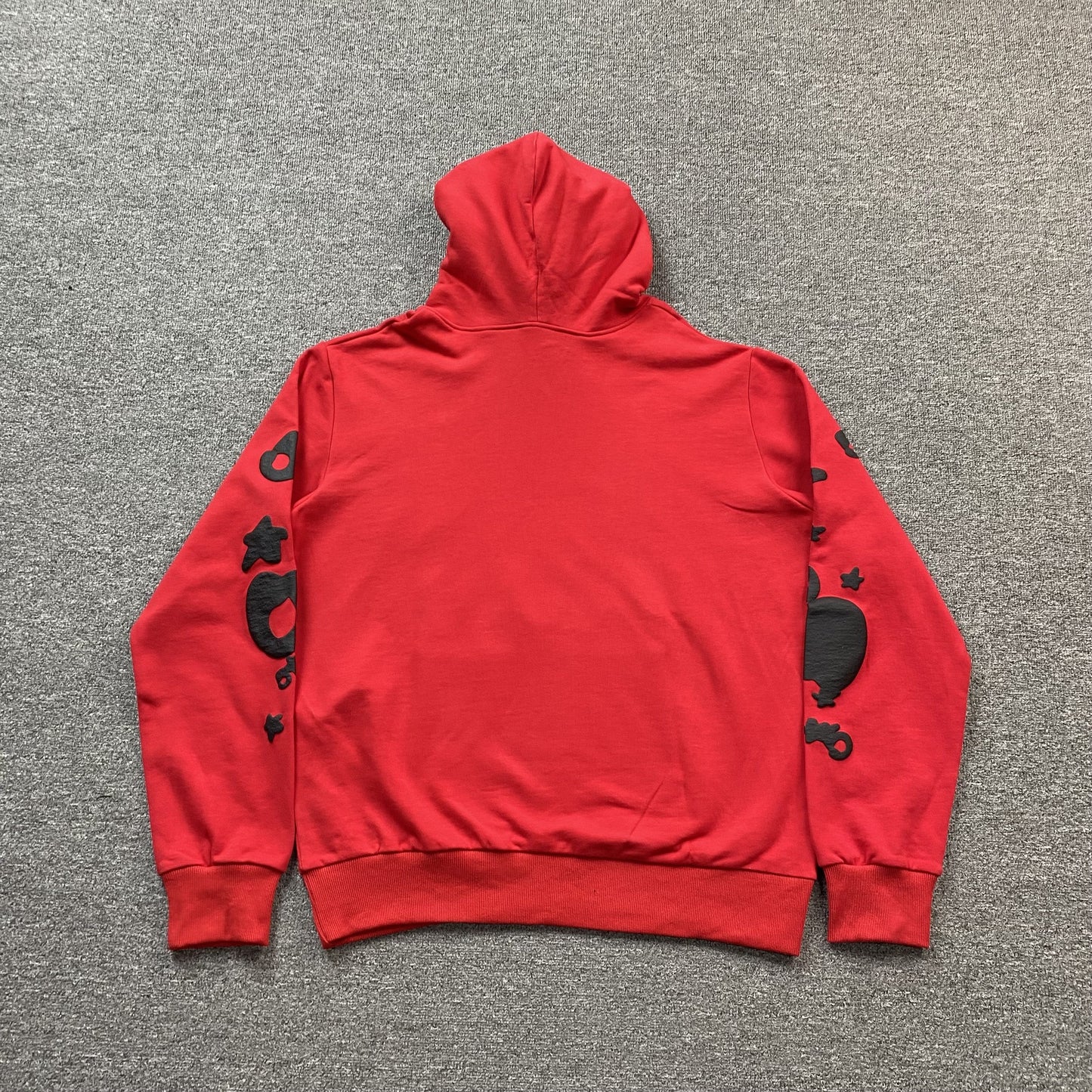 SP5DER Beluga Hoodie - Red Unisex Streetwear Limited Edition - The SP5DER BELUGA HOODIE RED - REPLICA is a bold and vibrant addition to your