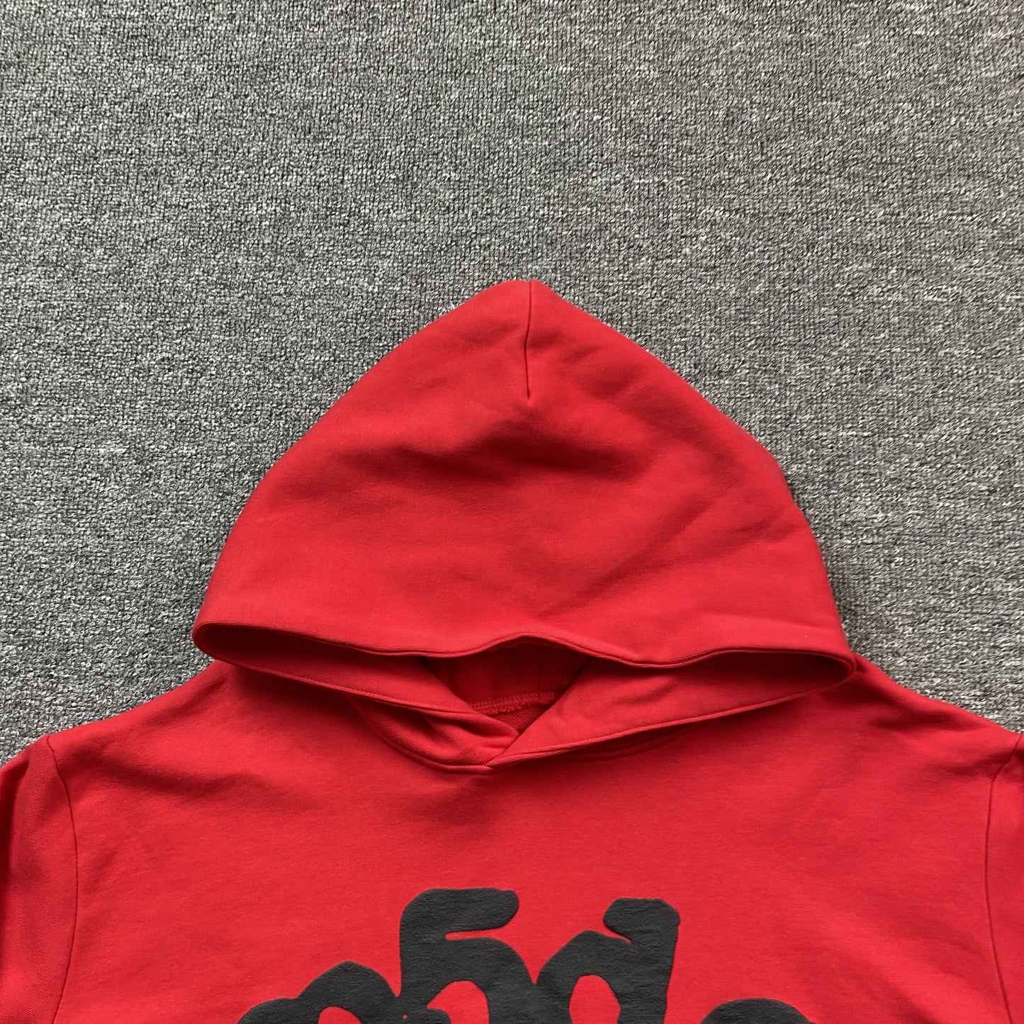 SP5DER Beluga Hoodie - Red Unisex Streetwear Limited Edition - The SP5DER BELUGA HOODIE RED - REPLICA is a bold and vibrant addition to your