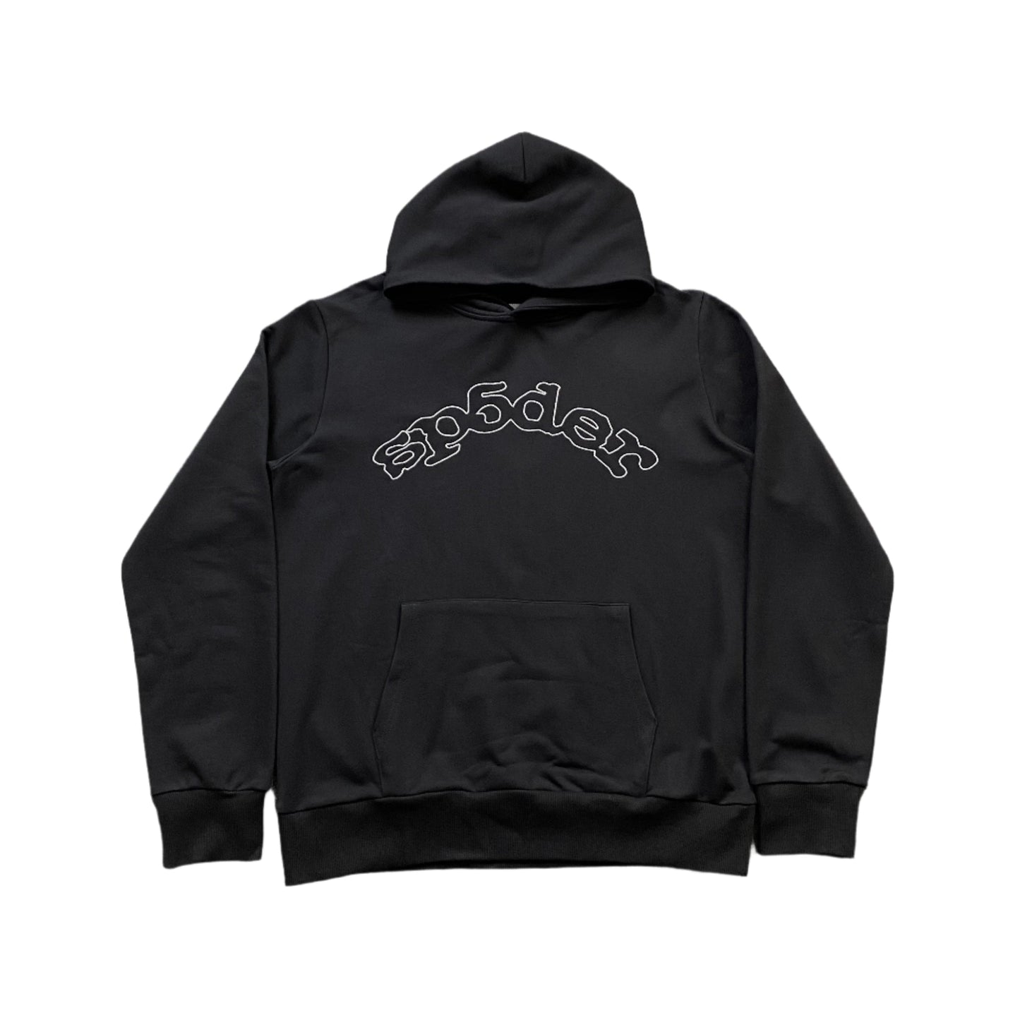 SP5DER Og Logo Hoodie - Black Unisex Streetwear Limited Edition - The SP5DER OG LOGO HOODIE BLACK - REPLICA is the perfect fusion of streetwear minimalism