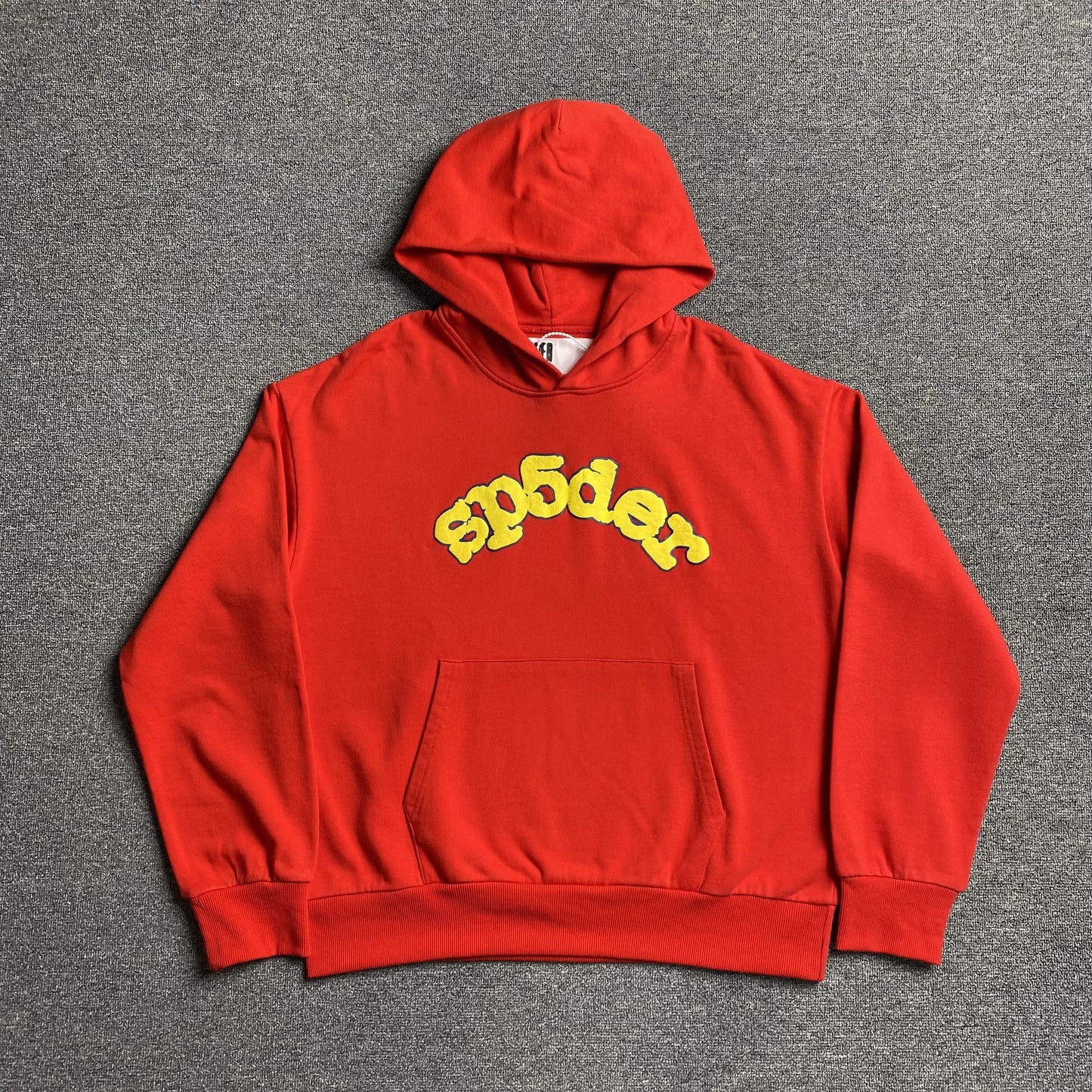 SP5DER Og Logo Hoodie - Red Unisex Streetwear Limited Edition - The SP5DER OG LOGO HOODIE RED - REPLICA is a bold and vibrant streetwear essential