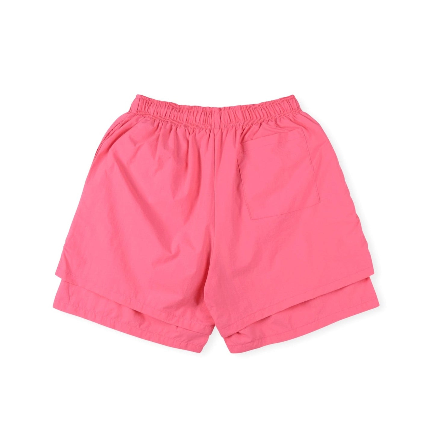SP5DER Og Web Double Layer Shorts - Pink Unisex Streetwear Limited Edition - The SP5DER OG WEB DOUBLE LAYER SHORTS PINK - REPLICA bring bold streetwear energy and