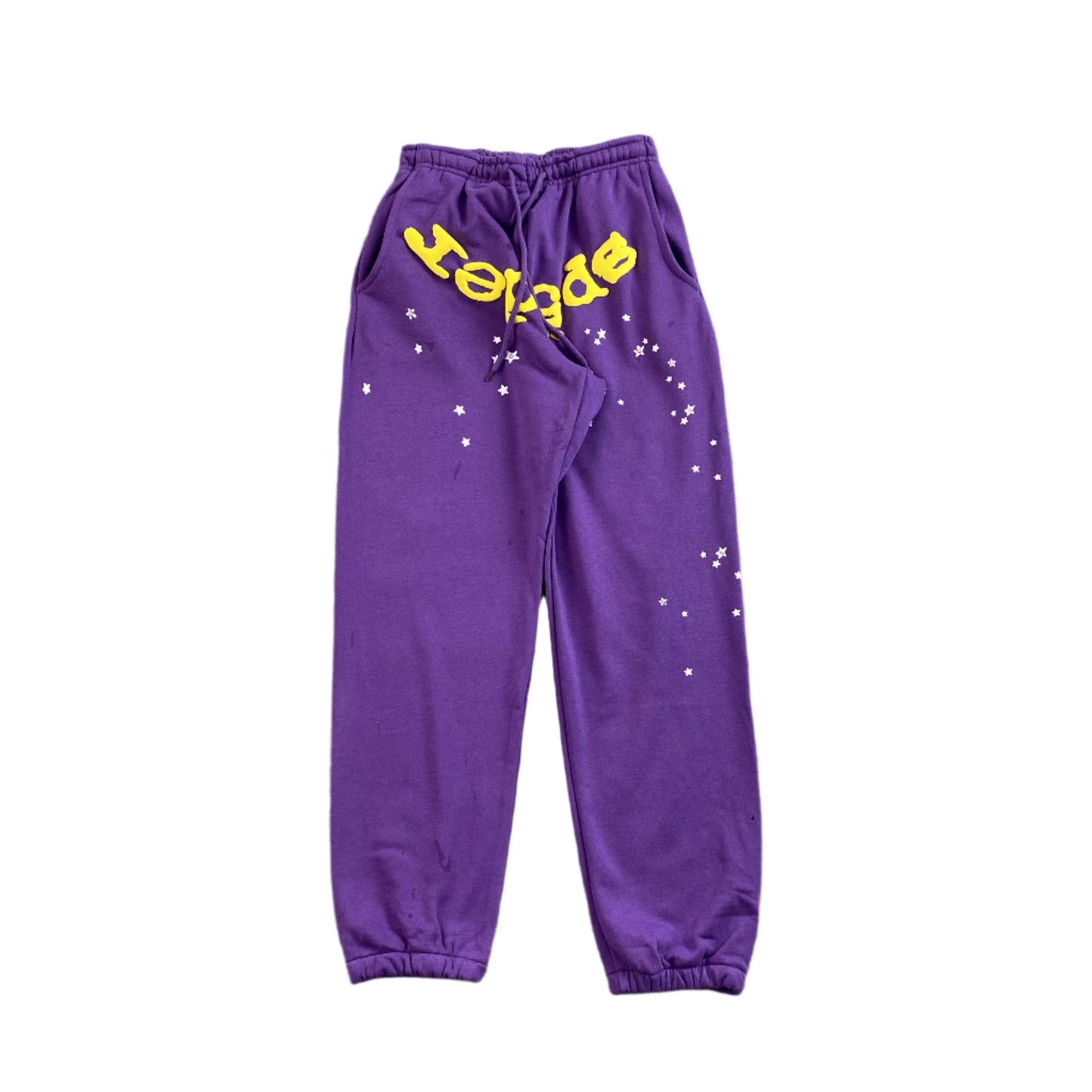 SP5DER Star Og Web V2 Sweatpants Slime - Purple Unisex Streetwear Limited Edition - The SP5DER STAR OG WEB V2 SWEATPANTS SLIME PURPLE - REPLICA deliver the perfect fusion