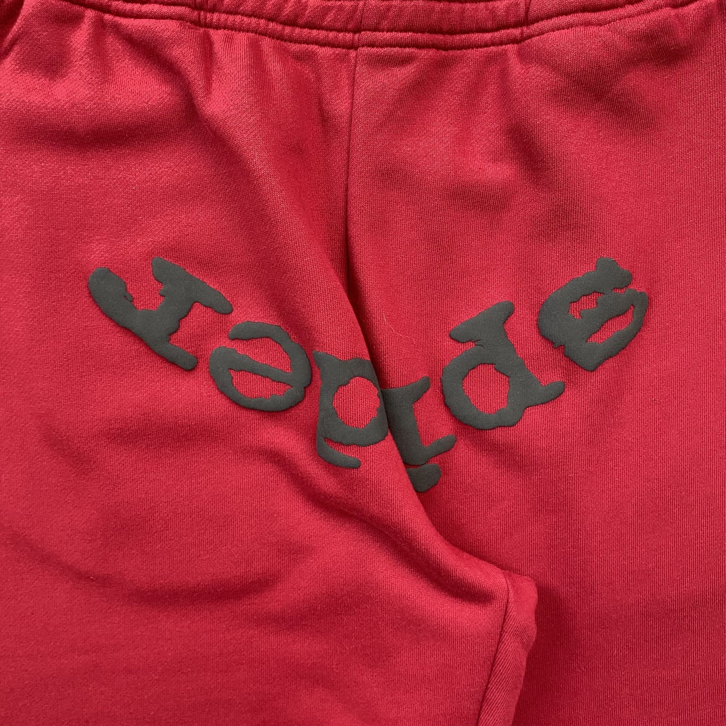 SP5DER Vvs Sweatpants - Red Unisex Streetwear Limited Edition - The SP5DER VVS SWEATPANTS RED - REPLICA deliver bold streetwear energy with a perfect balance