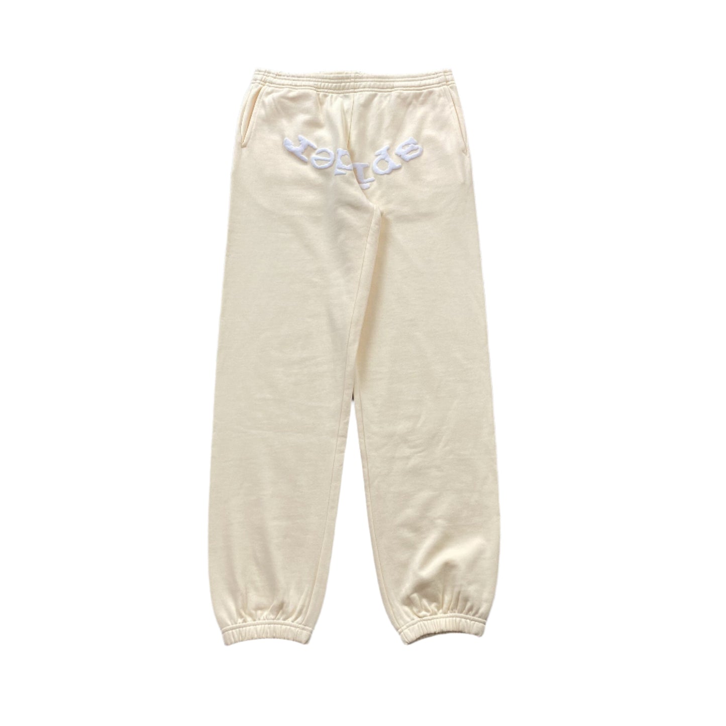 SP5DER Vvs Sweatpants - White Unisex Streetwear Limited Edition