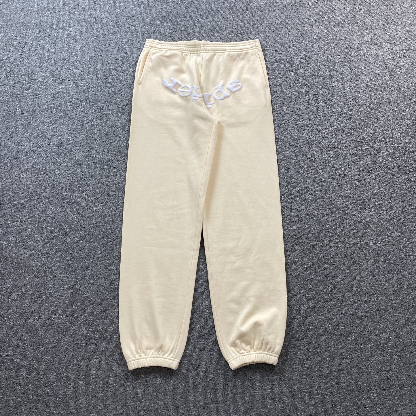 SP5DER Vvs Sweatpants - White Unisex Streetwear Limited Edition
