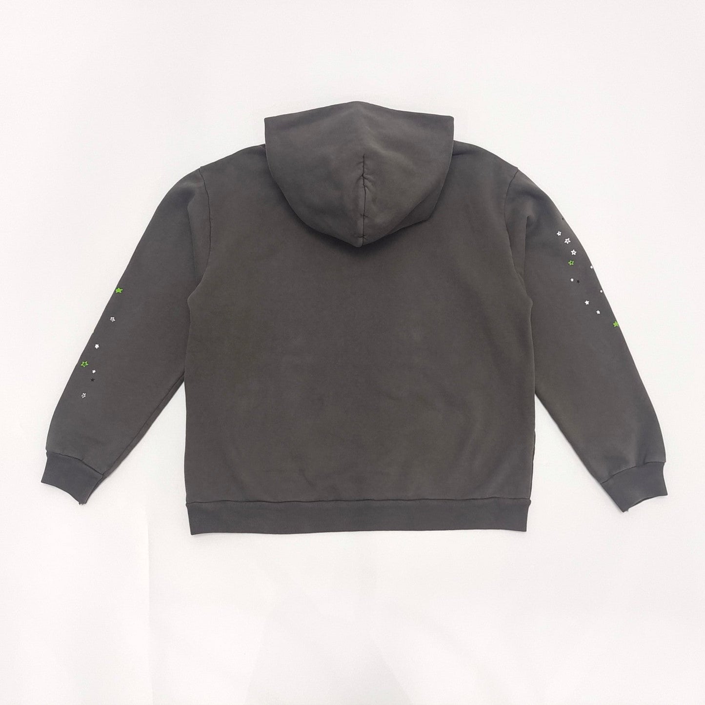 SP5DER Wait Web Hoodie Slate - Grey Unisex Streetwear Limited Edition - The SP5DER WAIT WEB HOODIE SLATE GREY - REPLICA blends sleek design with bold streetwear