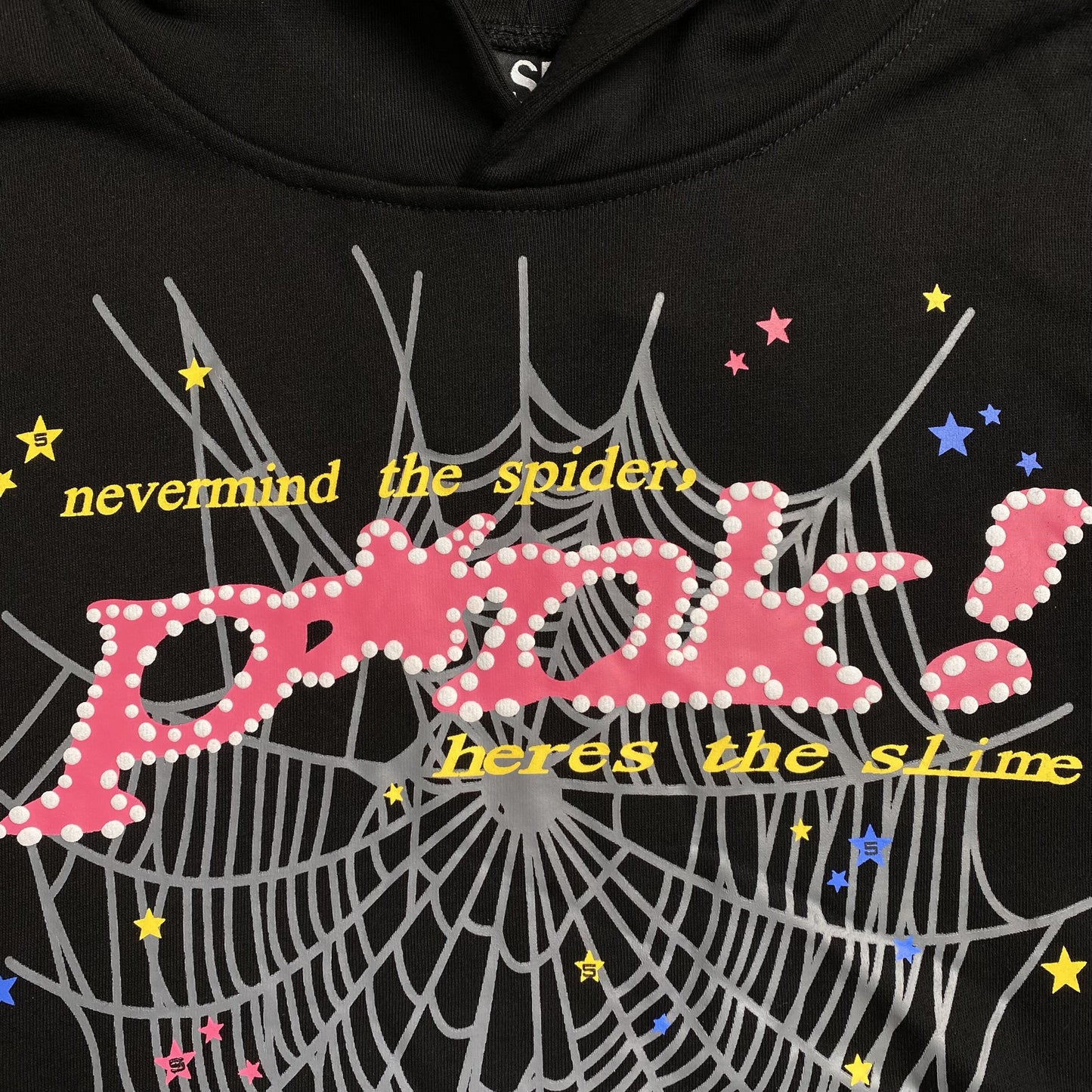 SP5DER P*nk Hoodie - Black Unisex Streetwear Limited Edition - The SP5DER P*NK HOODIE BLACK - REPLICA combines bold streetwear vibes with everyday versatility. Crafted