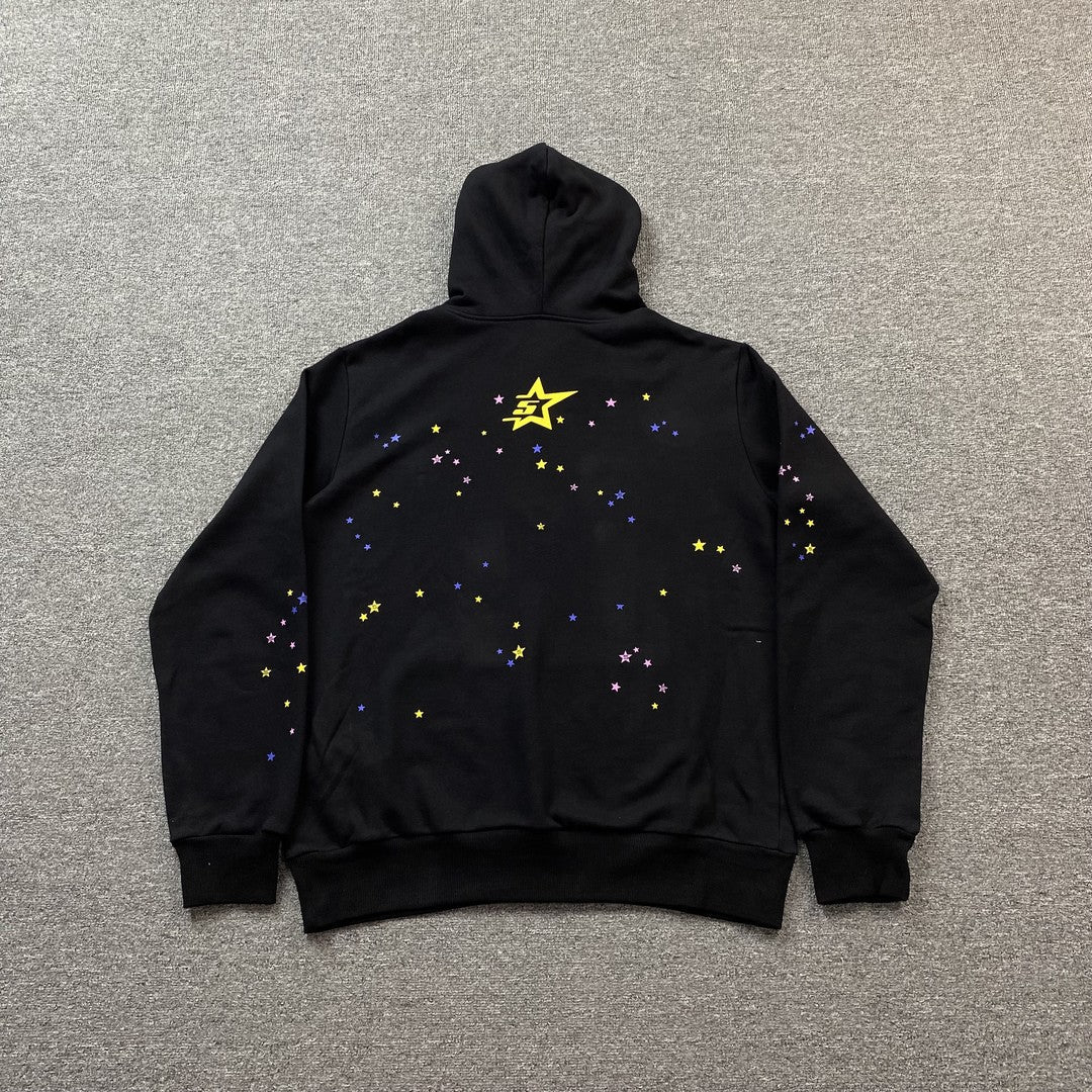 SP5DER P*nk V2 Hoodie - Black Unisex Streetwear Limited Edition - The SP5DER P*NK V2 HOODIE BLACK - REPLICA takes streetwear to the next level with