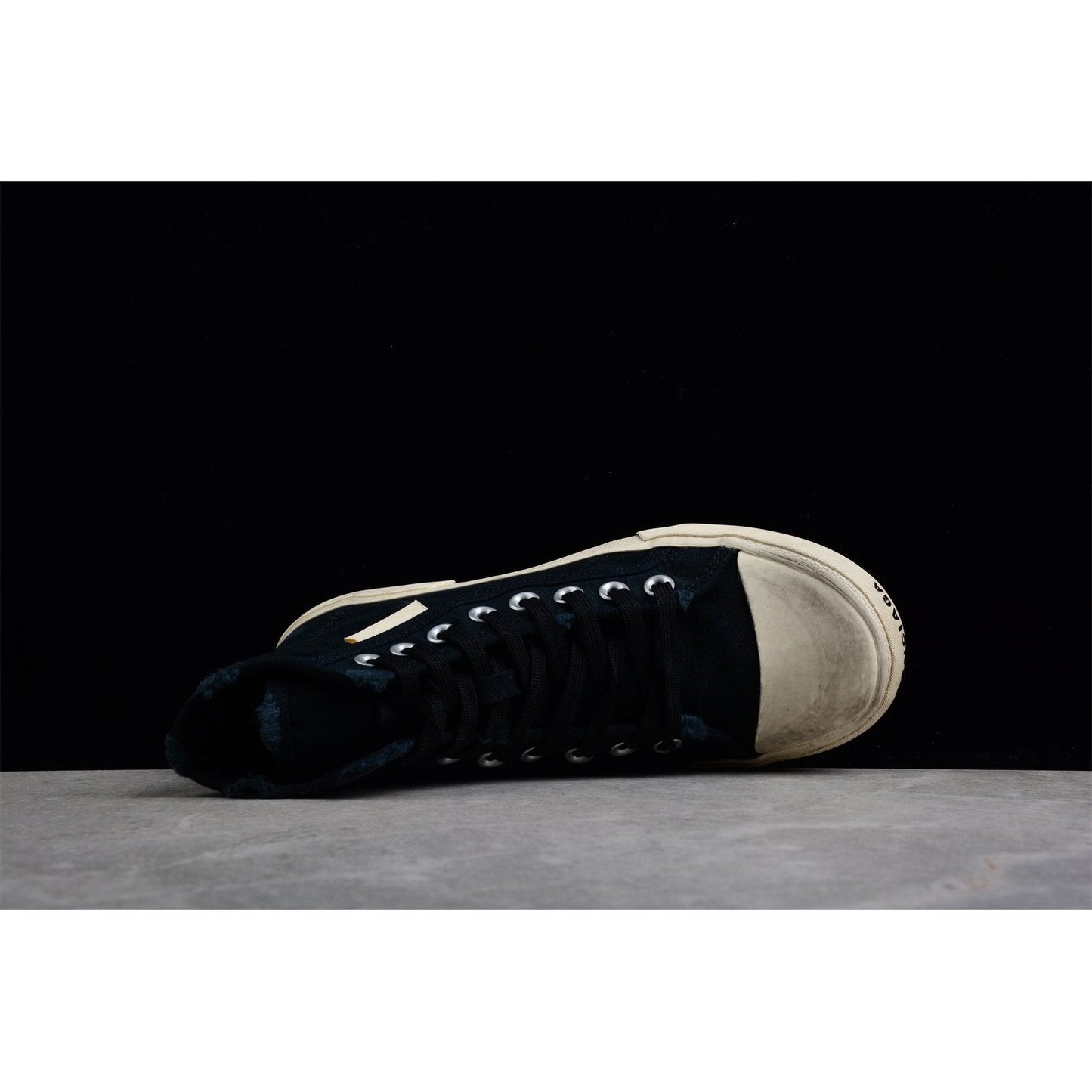 BALENCIAGA Paris High Vulc Destr - Sneakers - Black Unisex Streetwear Limited Edition - Introducing the BALENCIAGA Paris High Vulc Destr x Black, an avant-garde masterpiece blending high fashion