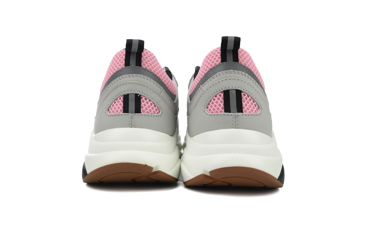 DIOR B22 Grey Sneakers - Pink Unisex Streetwear Limited Edition