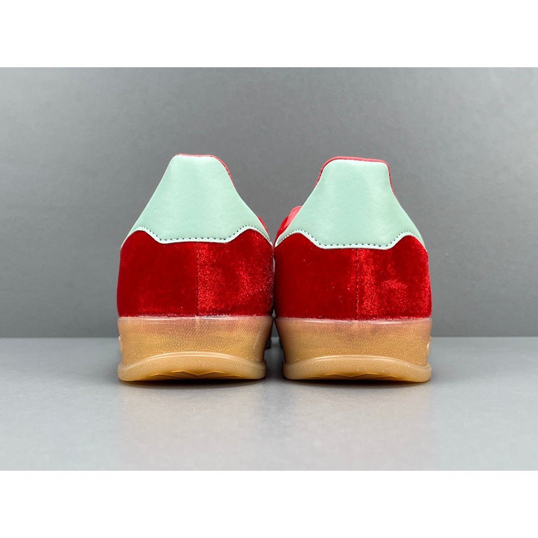 ADIDAS Gazelle Indoor - Red Unisex Streetwear Limited Edition - The ADIDAS GAZELLE INDOOR RED - REPLICA brings a bold and vibrant update to the