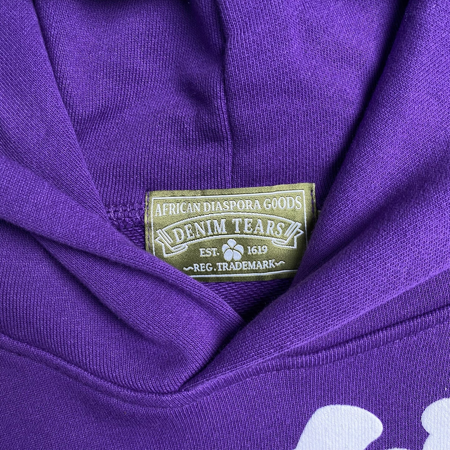 DENIM Tears Cotton Wreath Hoodie - Purple Unisex Streetwear Limited Edition