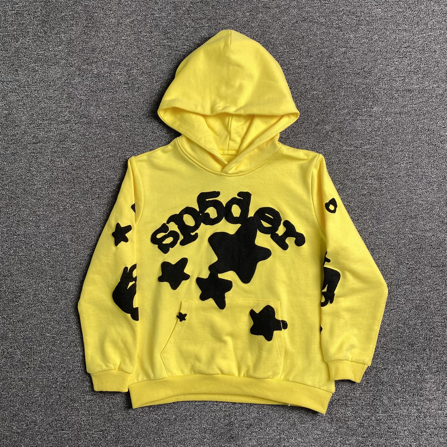 SP5DER Beluga Hoodie Gold - Red Unisex Streetwear Limited Edition - The SP5DER BELUGA HOODIE GOLD - REPLICA is a standout piece that radiates bold luxury