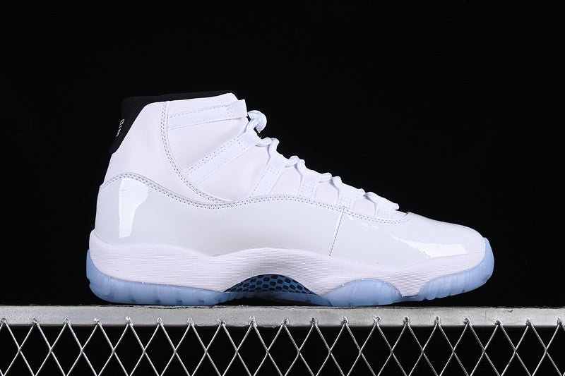 AIR Jordan 11 Legend Blue Sneakers - White Unisex Streetwear Limited Edition - Step into a legend with the AIR JORDAN 11 LEGEND BLUE. These iconic sneakers celebrate