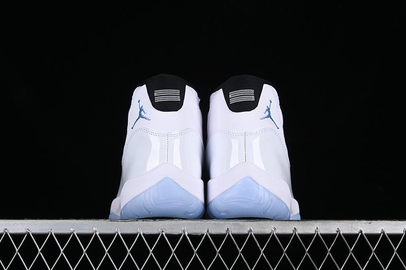 AIR Jordan 11 Legend Blue Sneakers - White Unisex Streetwear Limited Edition - Step into a legend with the AIR JORDAN 11 LEGEND BLUE. These iconic sneakers celebrate