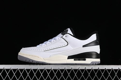 AIR Jordan 2 - 3 Retro White - - Sail - Cement Grey - Black Unisex Streetwear Limited Edition