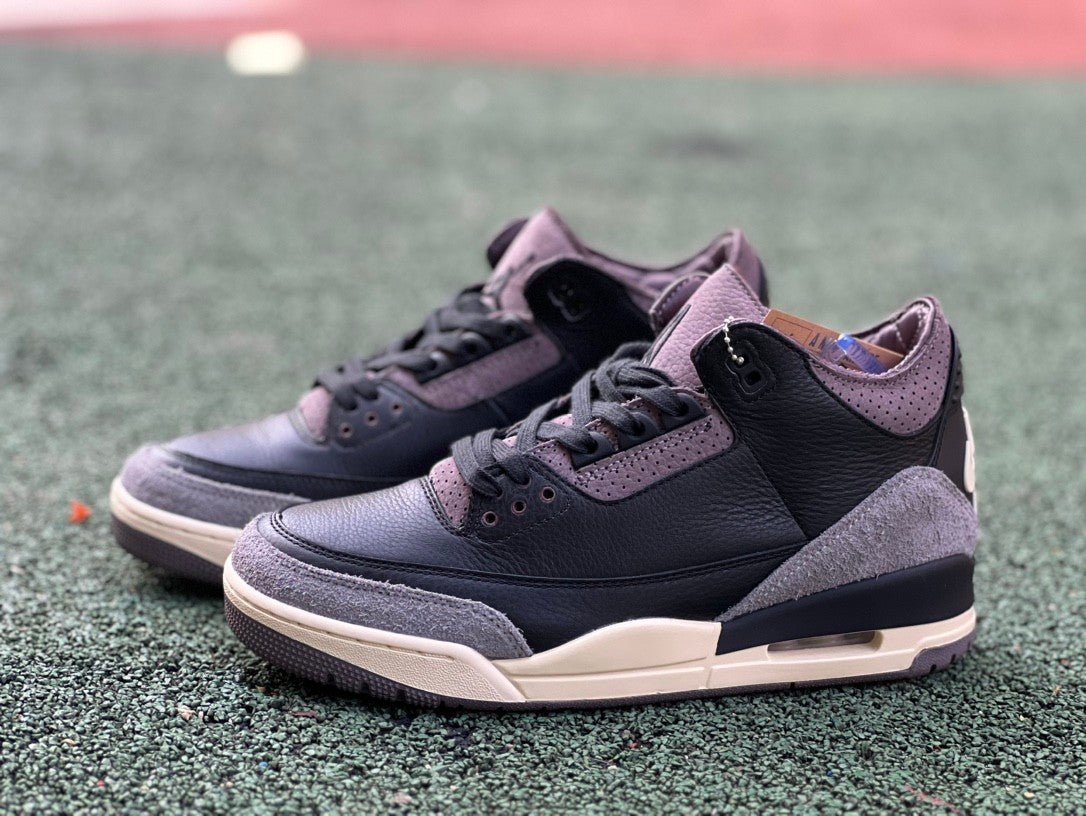 Air Jordan 3 - Brown Sneakers - Black Unisex Streetwear Limited Edition