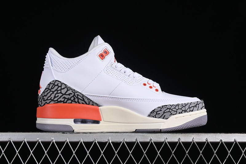 AIR Jordan 3 Retro Georgia Peach - Cosmic Clay - Sail - Cement Grey - Anthracite - White Unisex Streetwear Limited Edition - **Air Jordan 3 Retro Georgia Peach White/Cosmic Clay/Sail/Cement Grey/Anthr
