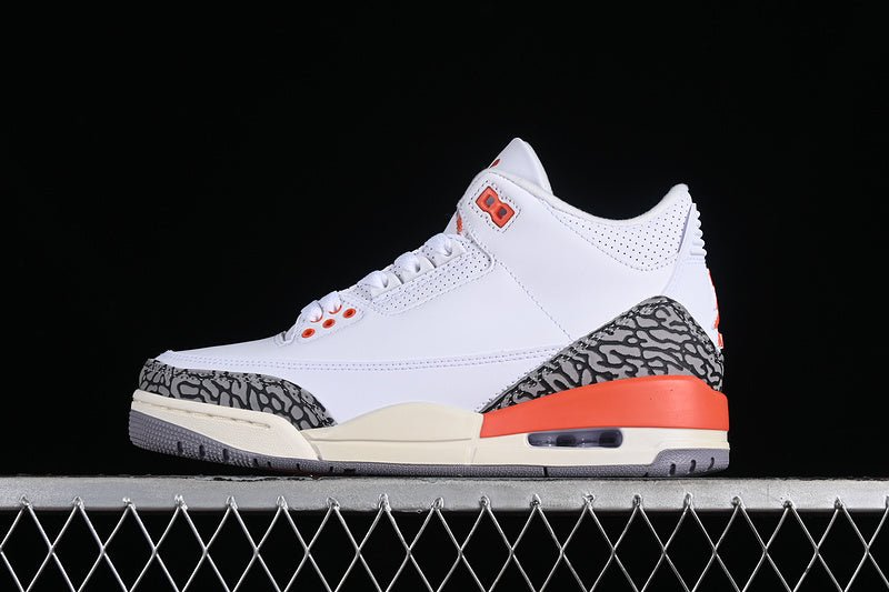 AIR Jordan 3 Retro Georgia Peach - Cosmic Clay - Sail - Cement Grey - Anthracite - White Unisex Streetwear Limited Edition - **Air Jordan 3 Retro Georgia Peach White/Cosmic Clay/Sail/Cement Grey/Anthr