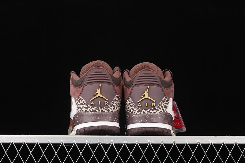 AIR Jordan 3 Retro High Og Antique Brass Brown - White - - Black Unisex Streetwear Limited Edition - The Air Jordan 3 Retro High OG in Antique Brass Brown/White/Black is a sophisticated and
