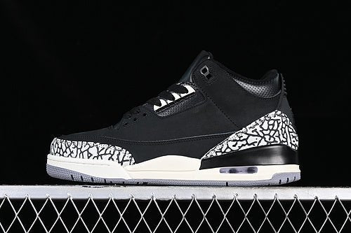 AIR Jordan 3 Retro Off Noir White - - Grey Sneakers - Black Unisex Streetwear Limited Edition - **Air Jordan 3 Retro Off Noir White/Black/Grey** Step into a blend of timeless style and