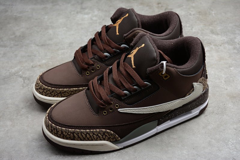 AIR Jordan 3 Retro Tinker Nrg Dark - Gold-beige - Brown Unisex Streetwear Limited Edition