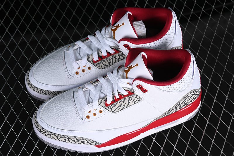 AIR Jordan 3 Se Denim - Grey - Red Sneakers - White Unisex Streetwear Limited Edition - **Air Jordan 3 SE Denim White/Grey/Red** Step into a blend of classic design and modern