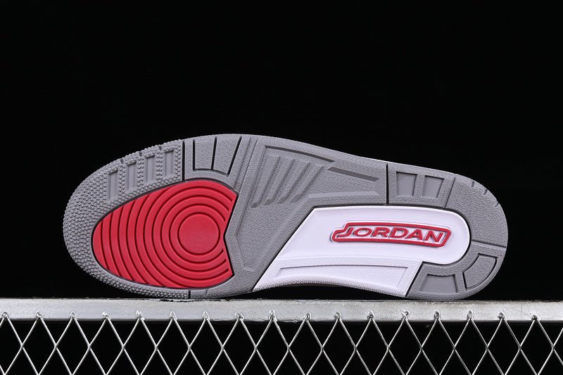 AIR Jordan 3 Se Denim - Grey - Red Sneakers - White Unisex Streetwear Limited Edition - **Air Jordan 3 SE Denim White/Grey/Red** Step into a blend of classic design and modern