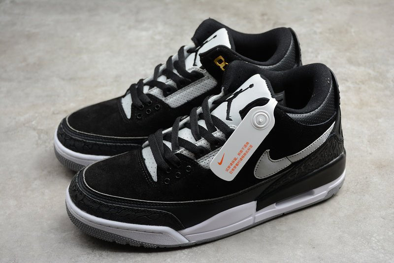 AIR Jordan 3 Tinker - Cement Grey-metallic Gold Sneakers - Black Unisex Streetwear Limited Edition