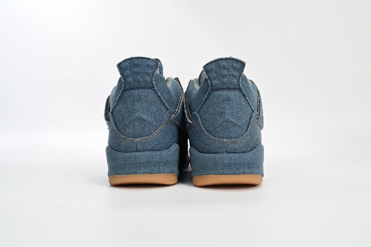 Air Jordan 4 Levi's - Blue Unisex Streetwear Limited Edition - Introducing the Air Jordan 4 Levi's Blue, a stunning collaboration that seamlessly blends the iconic