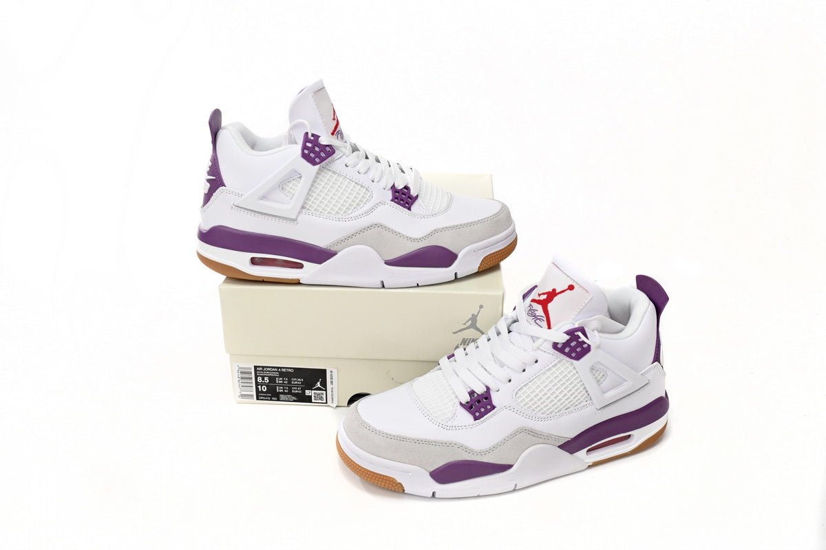 Air Jordan 4 Paicu - White Unisex Streetwear Limited Edition - **Air Jordan 4 PAICU** The Air Jordan 4 PAICU is a striking and unique rendition