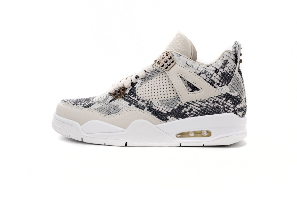 Air Jordan 4 Premium snakeskin - White Unisex Streetwear Limited Edition - **Air Jordan 4 Premium Snakeskin : A Fusion of Elegance and Sport** The Air Jordan 4