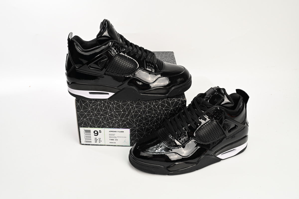 Air Jordan 4 Retro Powder Patent Leather Sneakers - Red Unisex Streetwear Limited Edition - Introducing the Air Jordan 4 Retro Powder Patent Leather, a luxurious and vibrant take on