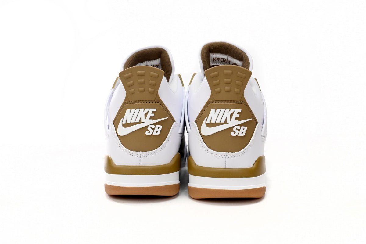 Air Jordan 4 Brown - White Unisex Streetwear Limited Edition - **Air Jordan 4 White Brown** The Air Jordan 4 White Brown is a sophisticated and