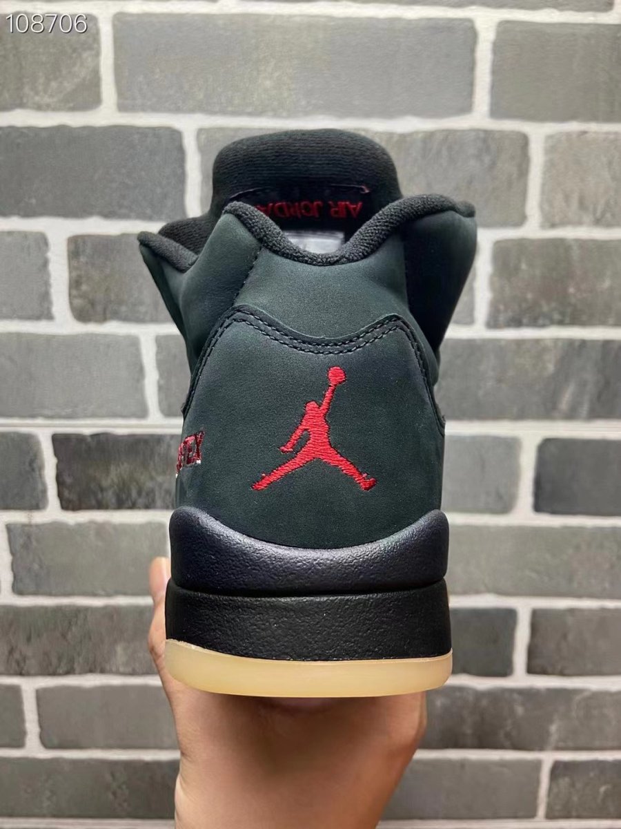 Air Jordan 5 'anthracite' T-Shirt - Black Unisex Streetwear Limited Edition