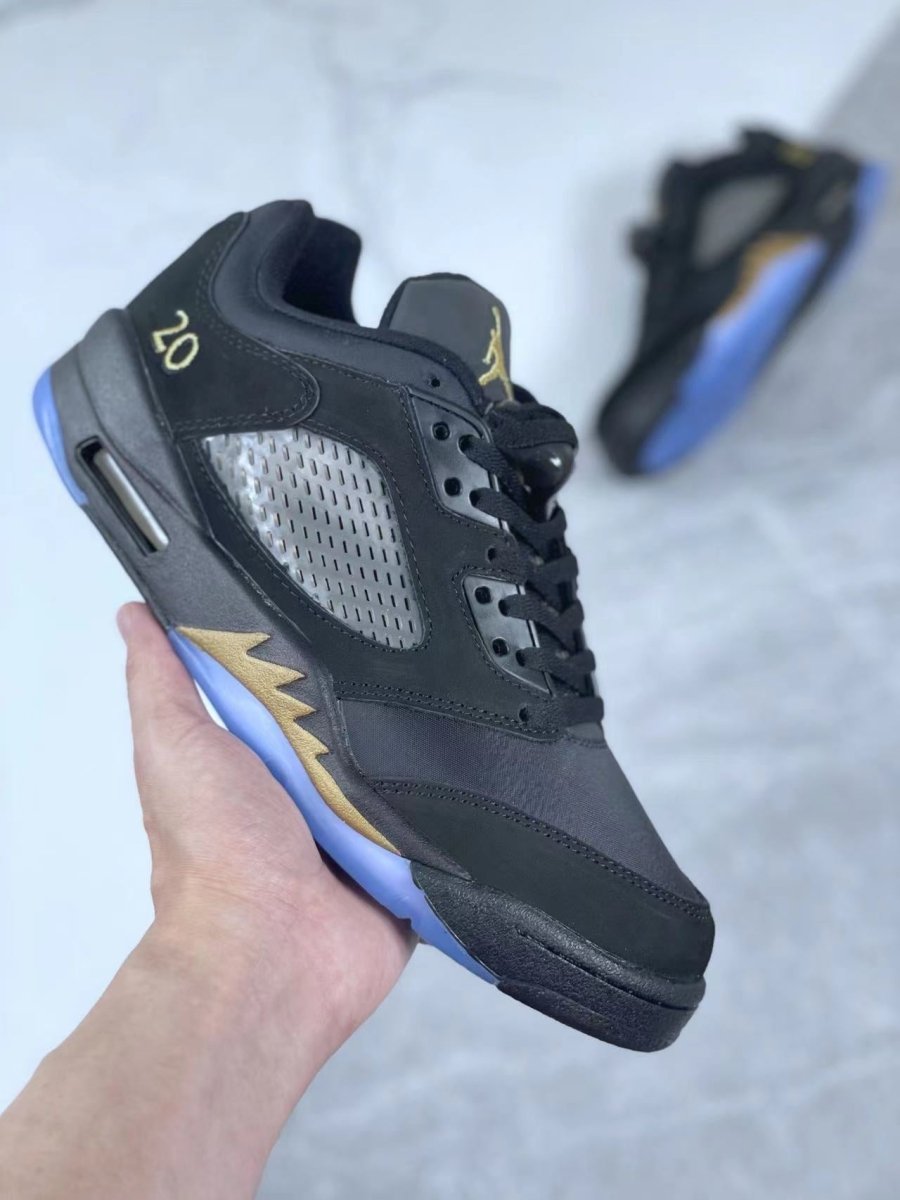 Air Jordan 5 Low 'black Metallic' T-Shirt Unisex Streetwear Limited Edition
