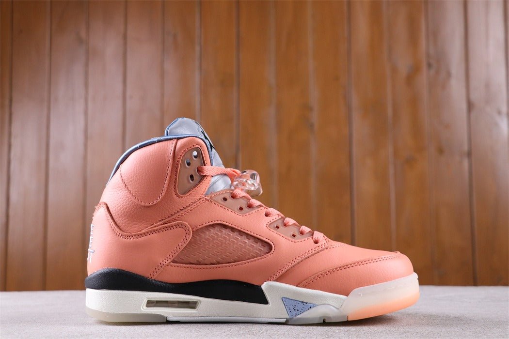 Air Jordan 5 'satin Blaze' T-Shirt - Orange Unisex Streetwear Limited Edition