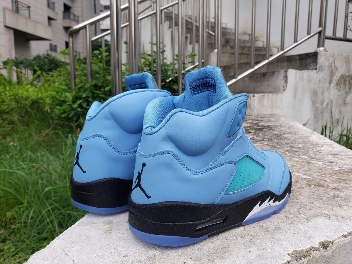 Air Jordan 5 'university Blue' T-Shirt Unisex Streetwear Limited Edition - **Product Description: Air Jordan 5 'University Blue'** The Air Jordan 5 'University Blue' is a