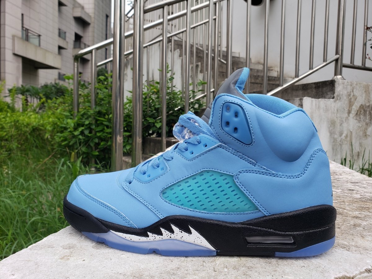 Air Jordan 5 'university Blue' T-Shirt Unisex Streetwear Limited Edition - **Product Description: Air Jordan 5 'University Blue'** The Air Jordan 5 'University Blue' is a