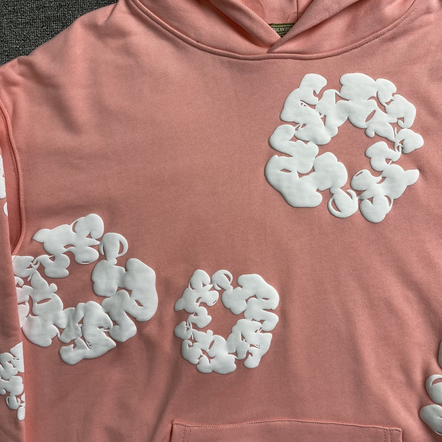 DENIM Tears Cotton Wreath Hoodie Peach - White Unisex Streetwear Limited Edition