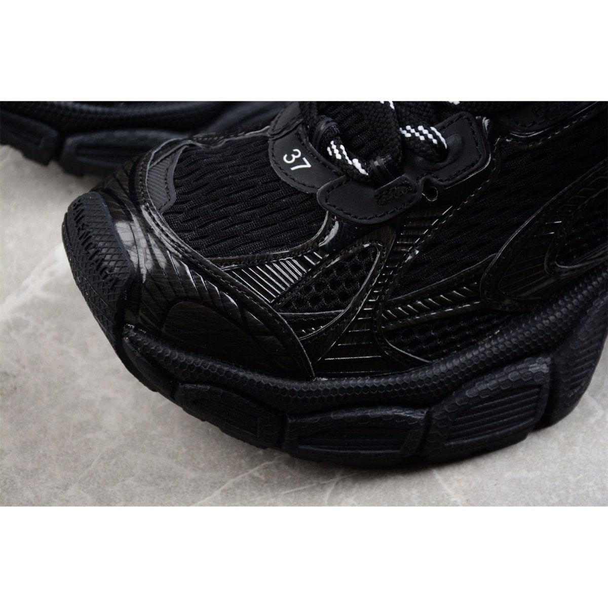 BALENCIAGA 3 - L - All Sneakers - Black Unisex Streetwear Limited Edition - Introducing the BALENCIAGA 3XL x All Black, the epitome of sleek, modern design and luxurious