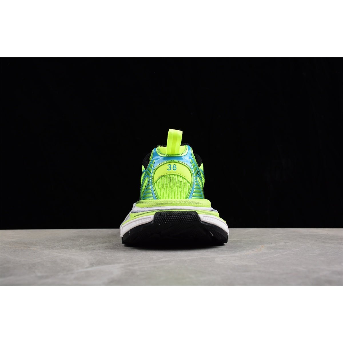 BALENCIAGA 3 - L - Fluo Yellow Sneakers - Blue Unisex Streetwear Limited Edition - Introducing the BALENCIAGA 3XL x Fluo Yellow Blue, a bold fusion of cutting-edge design and