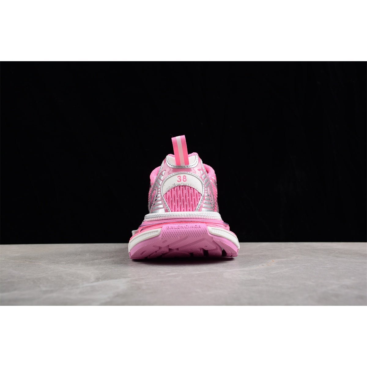BALENCIAGA 3 - L - Silver Sneakers - Pink Unisex Streetwear Limited Edition - The BALENCIAGA 3XL x Pink Silver sneakers are a stunning expression of contemporary fashion, blending