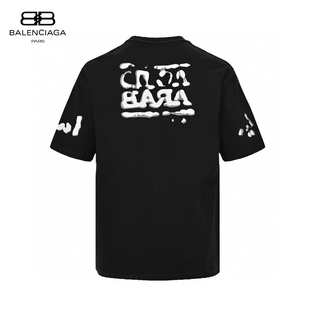 Balenciaga Acid Arab T-shirt (black) Unisex Streetwear Limited Edition - The Balenciaga Acid Arab T-Shirt in black is a striking and bold fashion statement, featuring