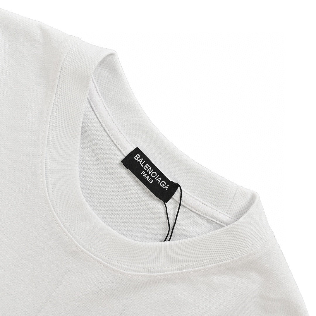 Balenciaga Bb Logo T-shirt (white) Unisex Streetwear Limited Edition - Step up your streetwear game with the Balenciaga BB Logo T-Shirt in white. Crafted from