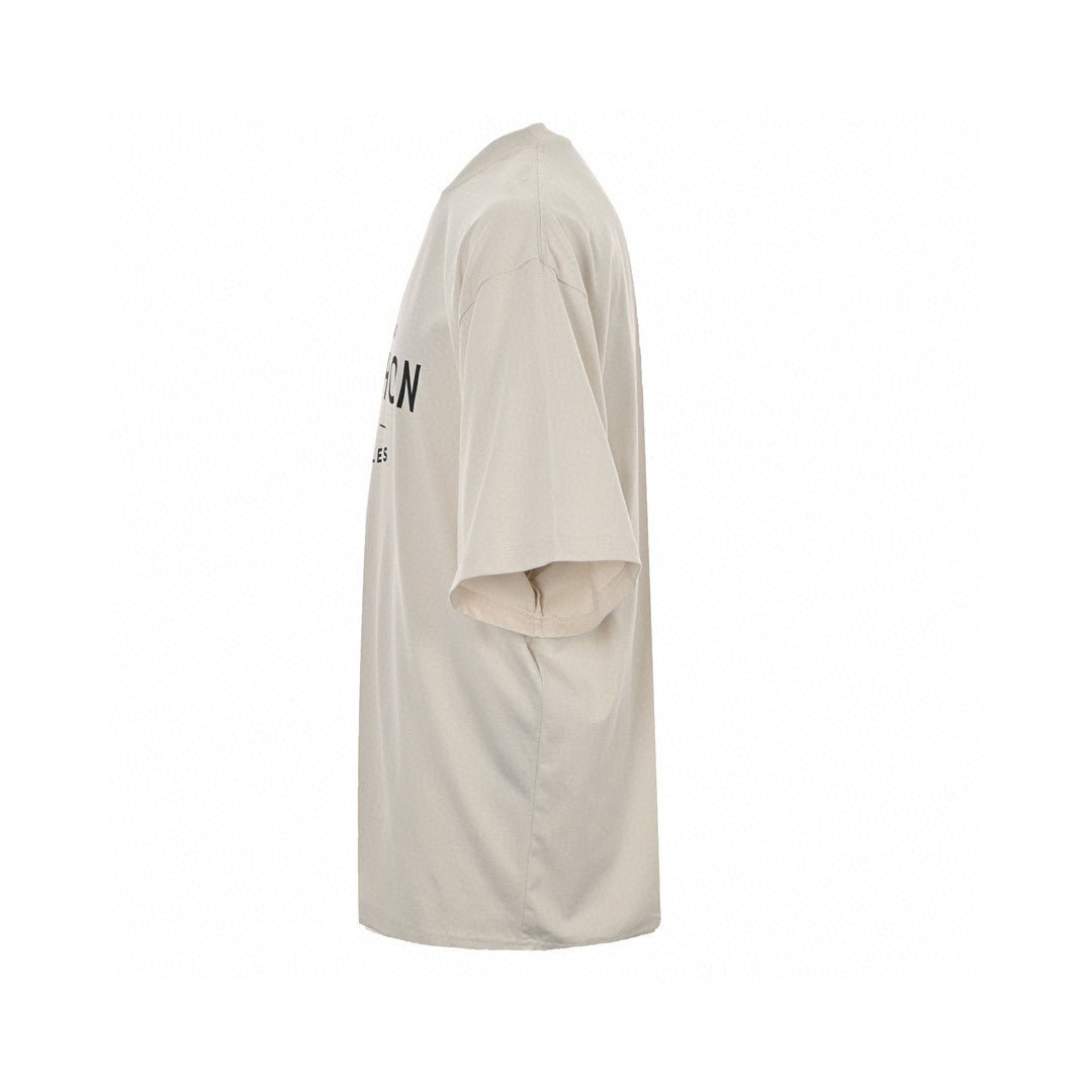 Balenciaga T-shirt With Erewhon Graphic - Beige Unisex Streetwear Limited Edition - <span>Casual and trendy. Features 'EREWHON' graphic with Balenciaga text. Made from high-quality fabric. Perfect fo
