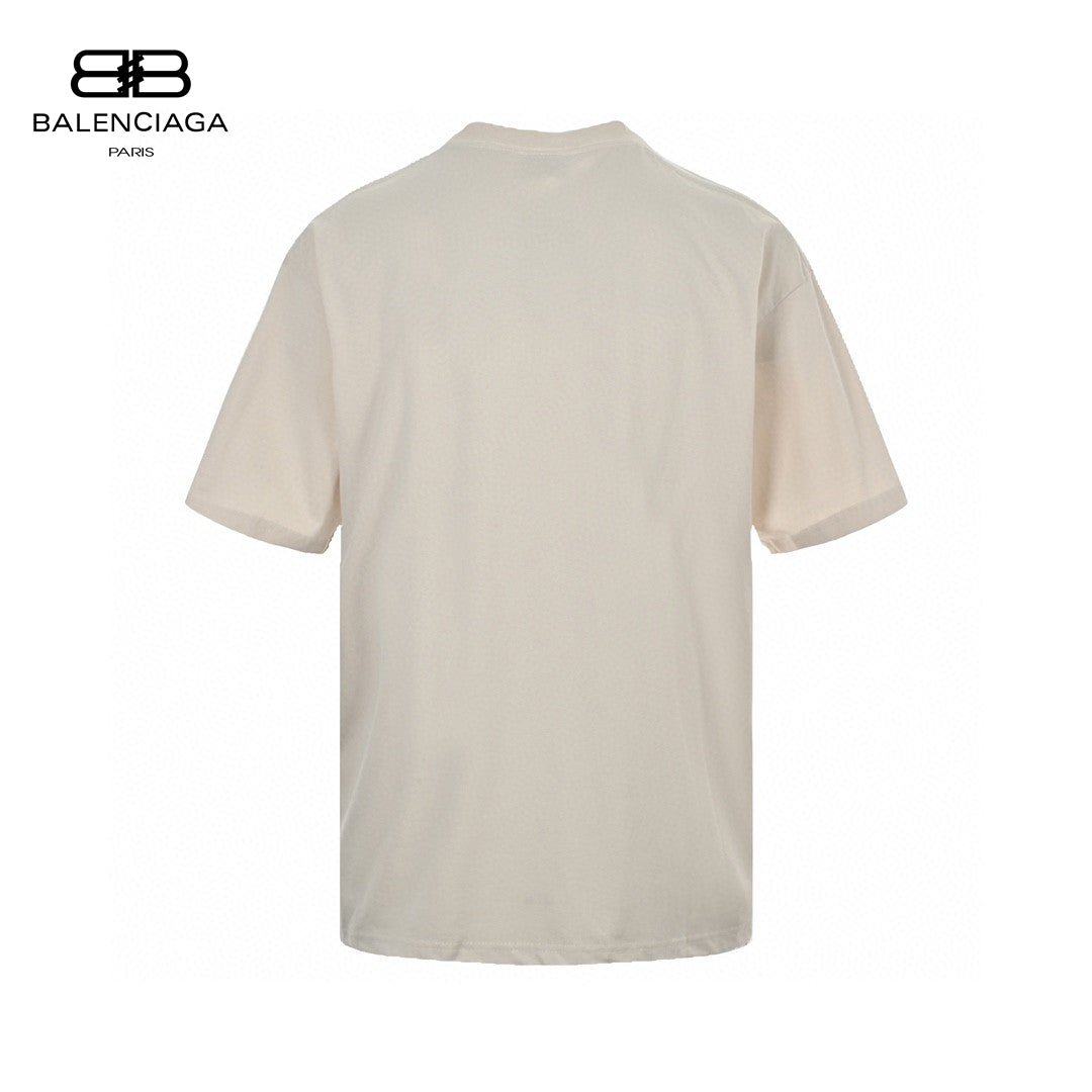 Balenciaga T-shirt With Erewhon Graphic - Beige Unisex Streetwear Limited Edition - <span>Casual and trendy. Features 'EREWHON' graphic with Balenciaga text. Made from high-quality fabric. Perfect fo