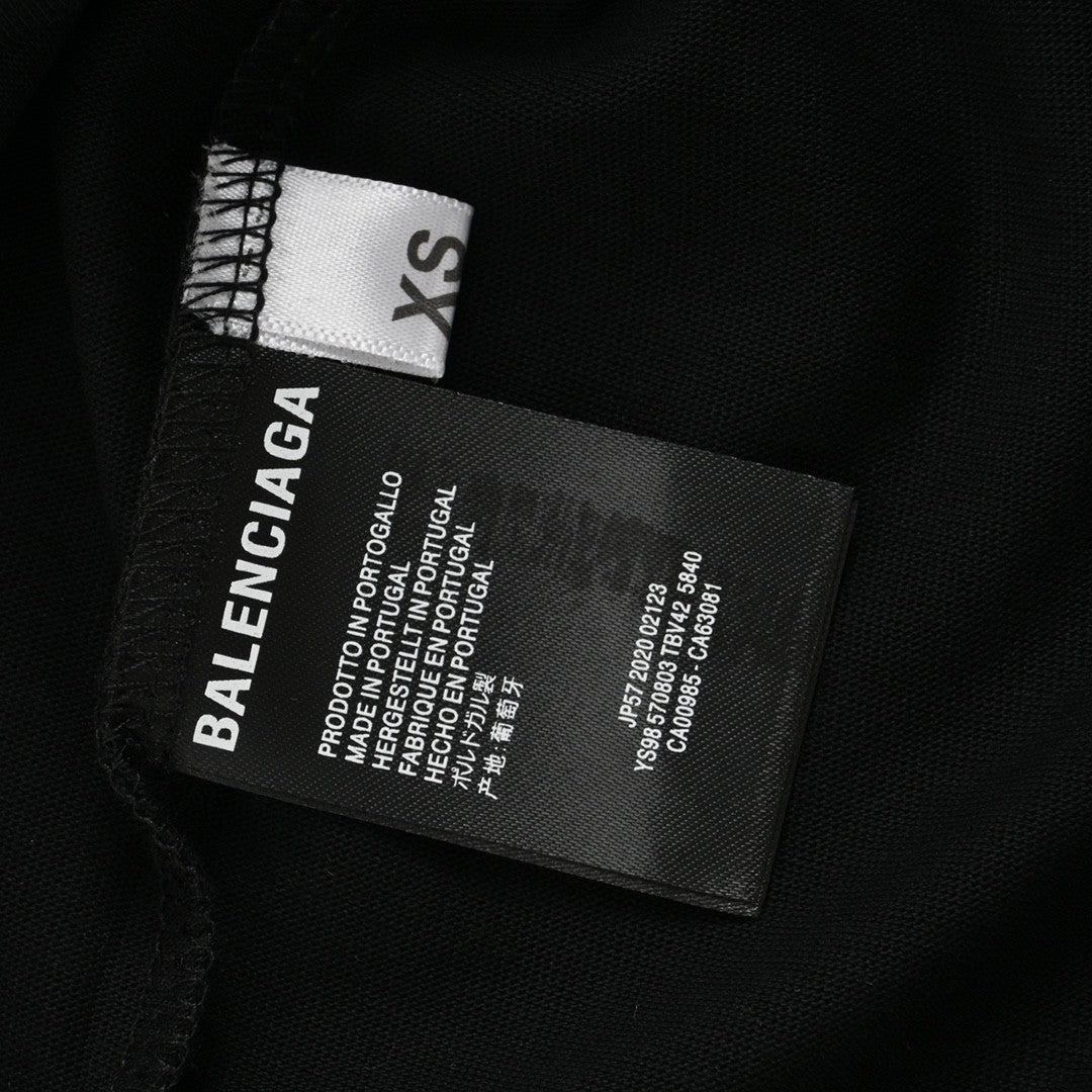 Balenciaga T-shirt With Graphic Design - Black Unisex Streetwear Limited Edition - <span>Edgy and artistic. Features bold graphic design with text. Made from high-quality fabric. Perfect for