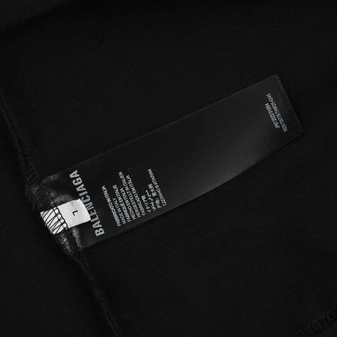Balenciaga T-shirt With Mountain Graphic - Black Unisex Streetwear Limited Edition - <span>Simple and stylish. Features a colorful mountain graphic on the chest. Made from high-quality fabric.