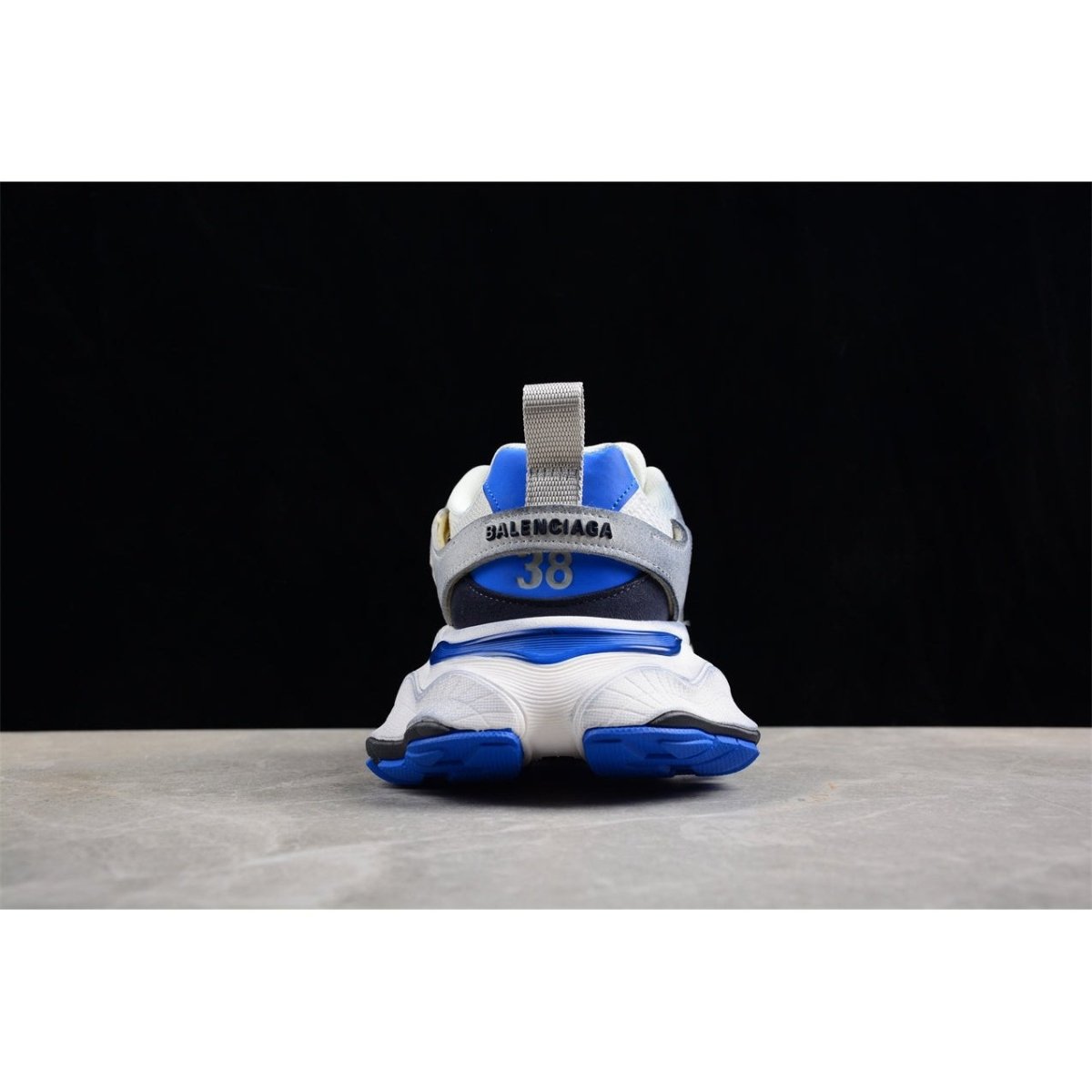 BALENCIAGA Cargo - Grey Blue Sneakers - White Unisex Streetwear Limited Edition - The BALENCIAGA Cargo x White Grey Blue sneakers are a striking addition to the Cargo